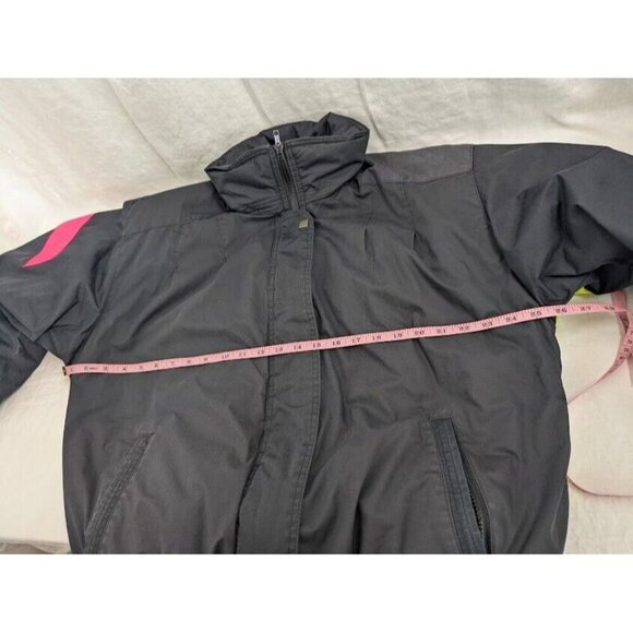 Be in the Current Seen Men's Medium vintage ski jacket, black and neon, zip up - Picture 14 of 15